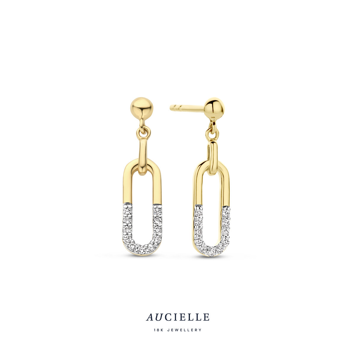 Boucles d&#39;oreilles or 18 carats