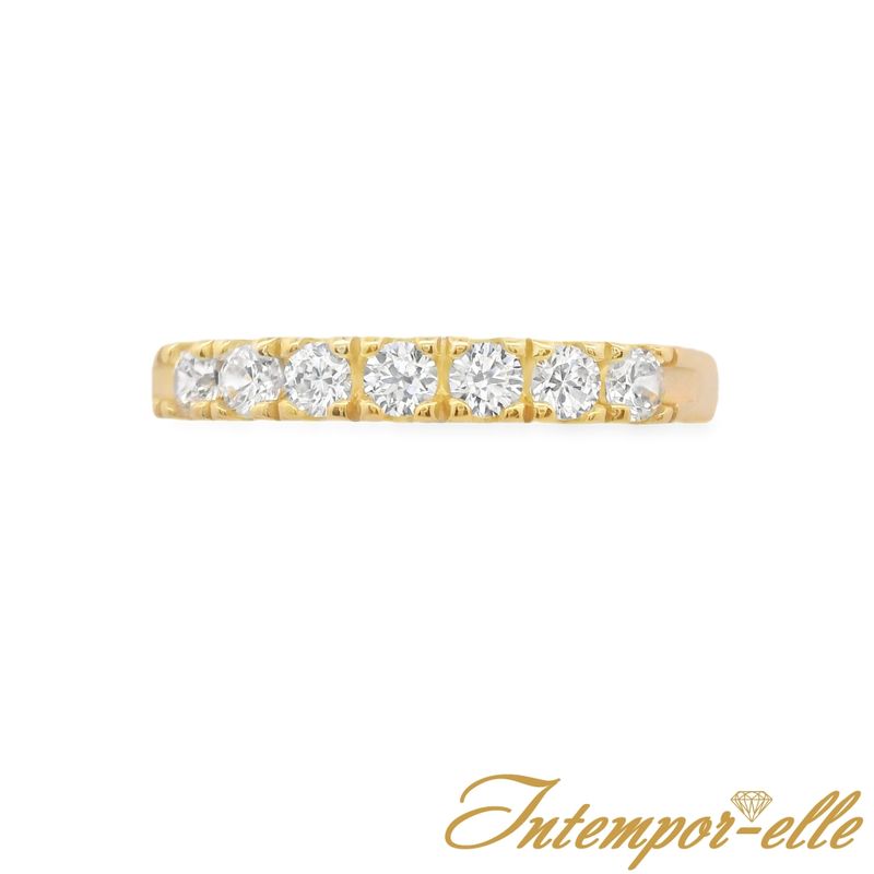 Alliance or 18 carats et zirconium