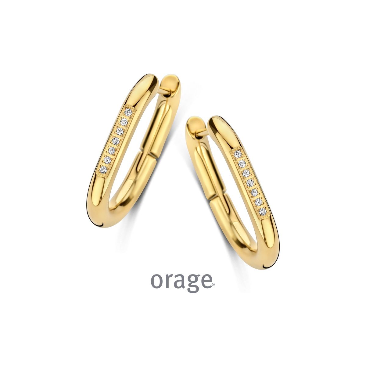 Boucles d&#39;oreilles acier Orage