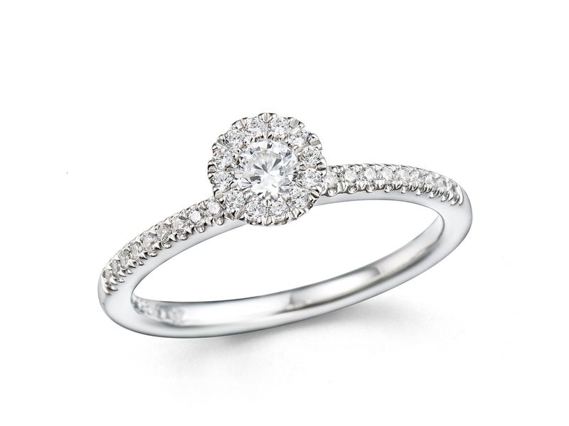 Bague or 18 carats et diamants