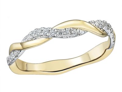 Bague or 18 carats et diamants