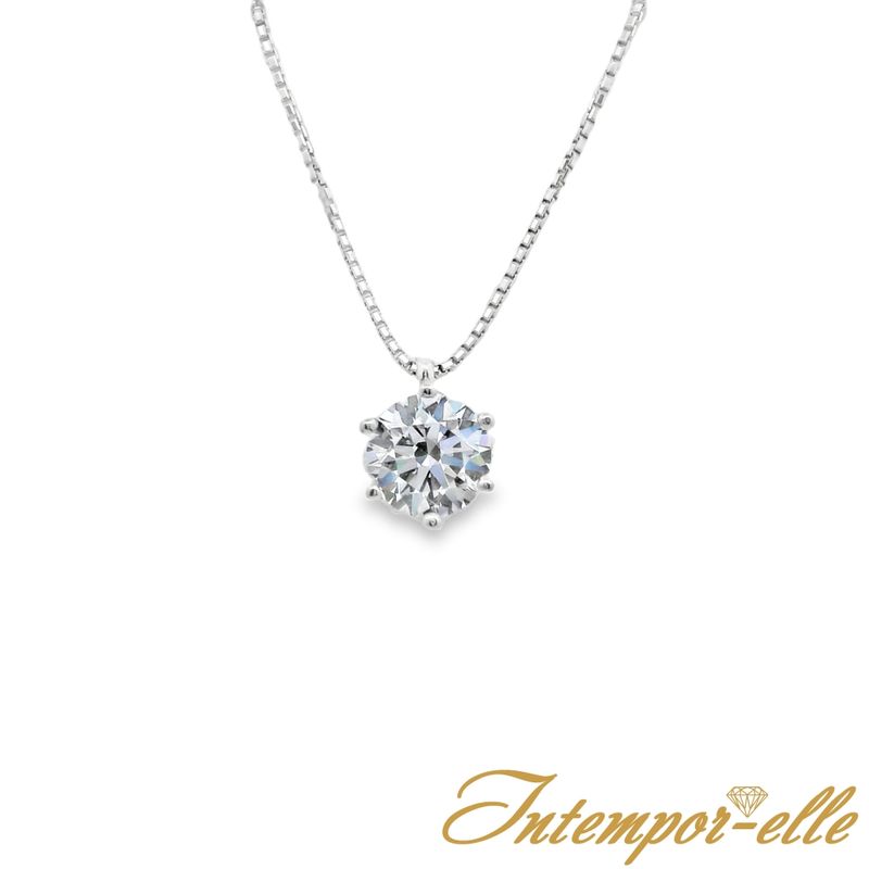 Collier or 18 carats et zirconium