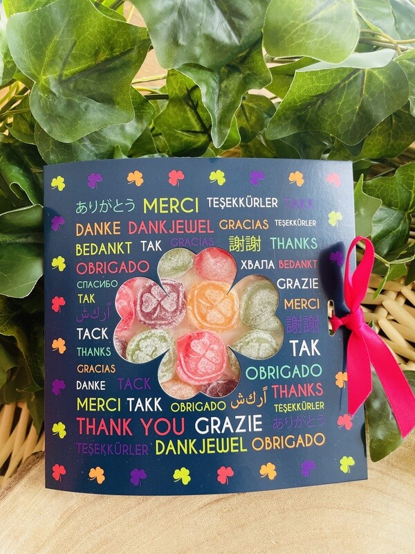 Carte gourmande &quot;Merci&quot;