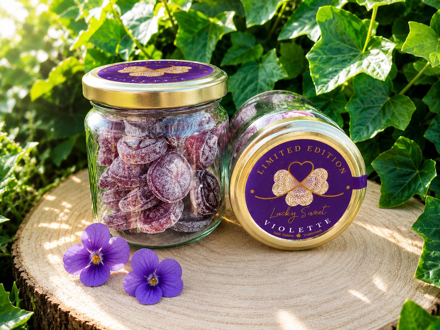Bocal - Bonbons Violette