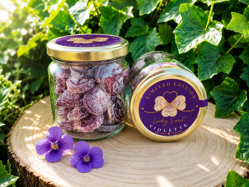 Bocal - Bonbons Violette