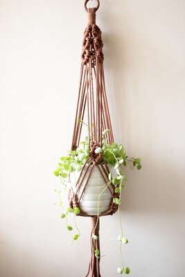 Sea eye plant hanger - Blue / White / Brown