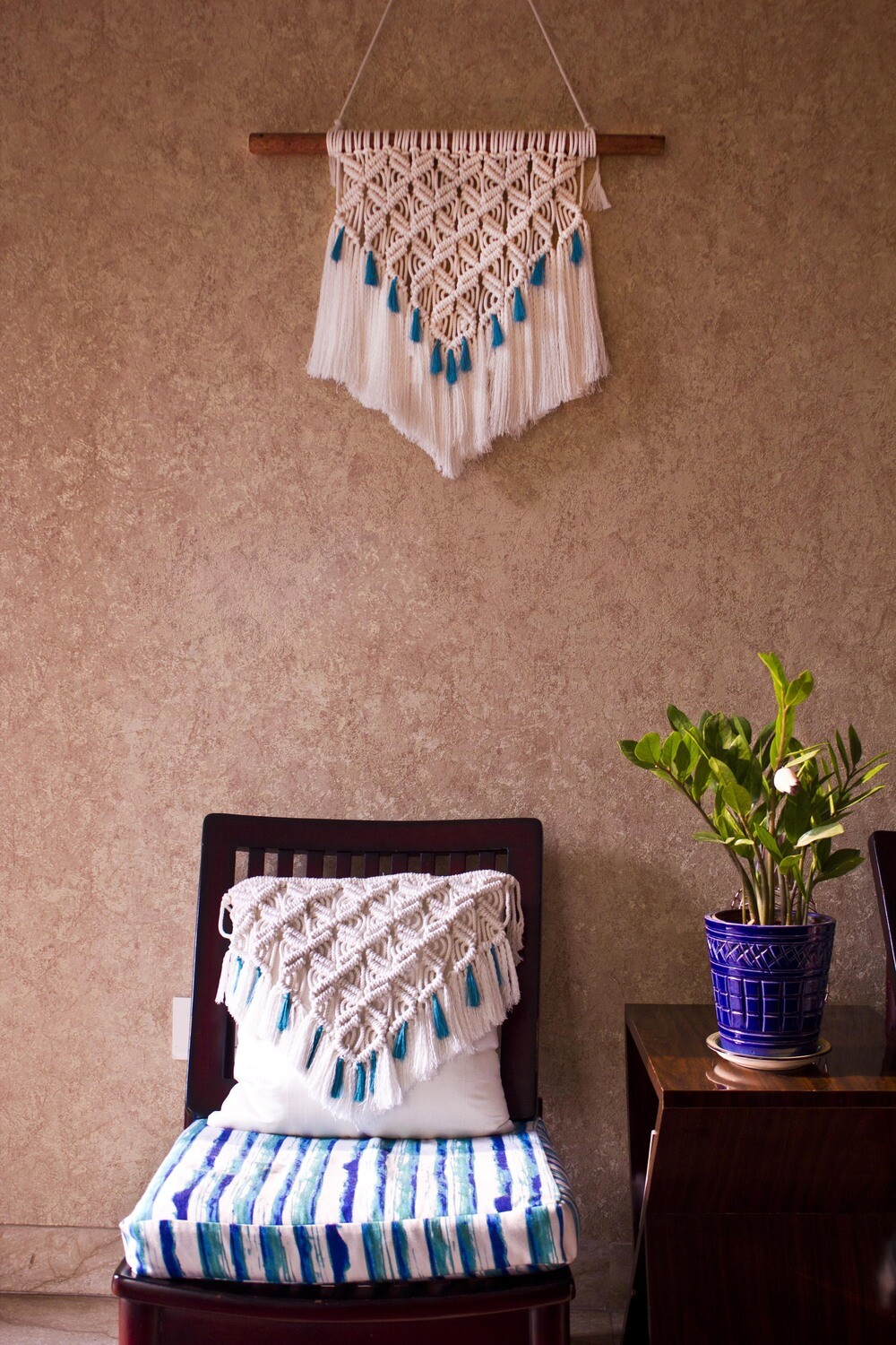 Cushion Cover and wall hanging combo