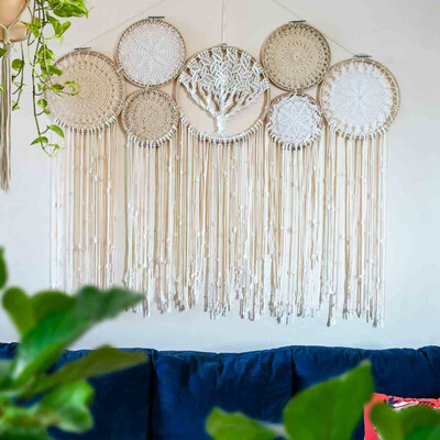 Cluster Dream Catcher or wall hanging