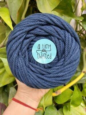 4mm Twisted-Navy Blue