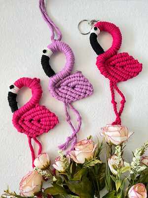 Flamingo Keyring / Charms / Car Hanging
