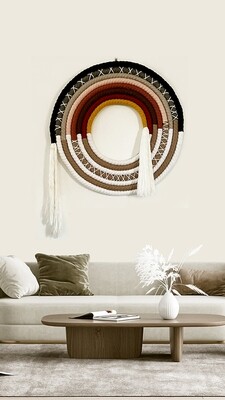 Abstract / Colourful Round Wall hanging