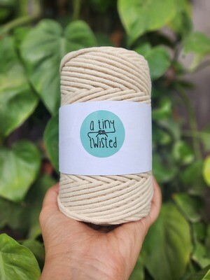 4mm Braided - Off white Spool