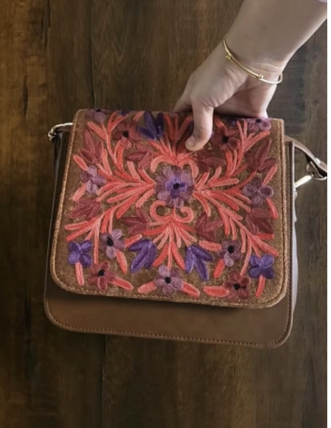Kashmiri Embroidery Sling Bag