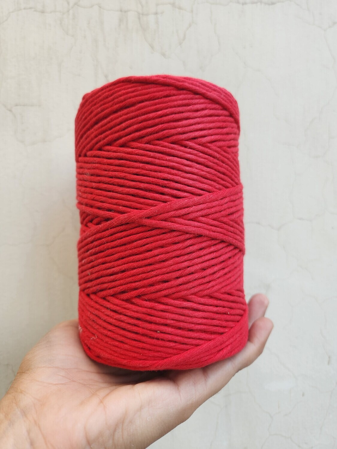 3mm Single Ply-Red Chilli, Size: 30m