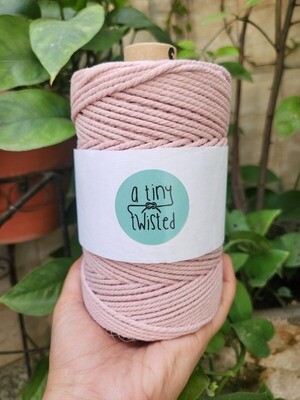 Vintage Pink - 3mm Twisted
