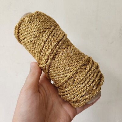 3mm Twisted - Gold