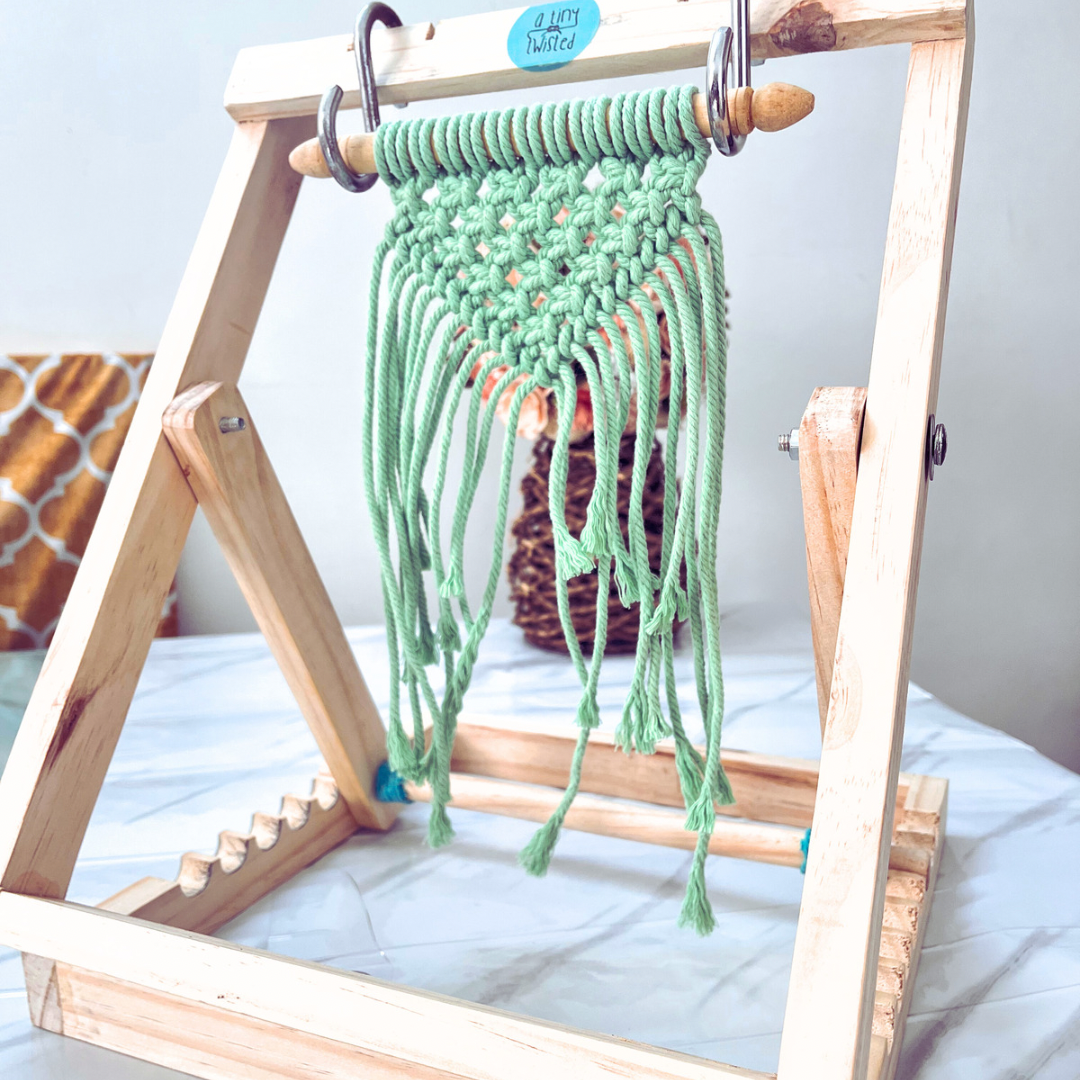 Macrame Wooden Stand