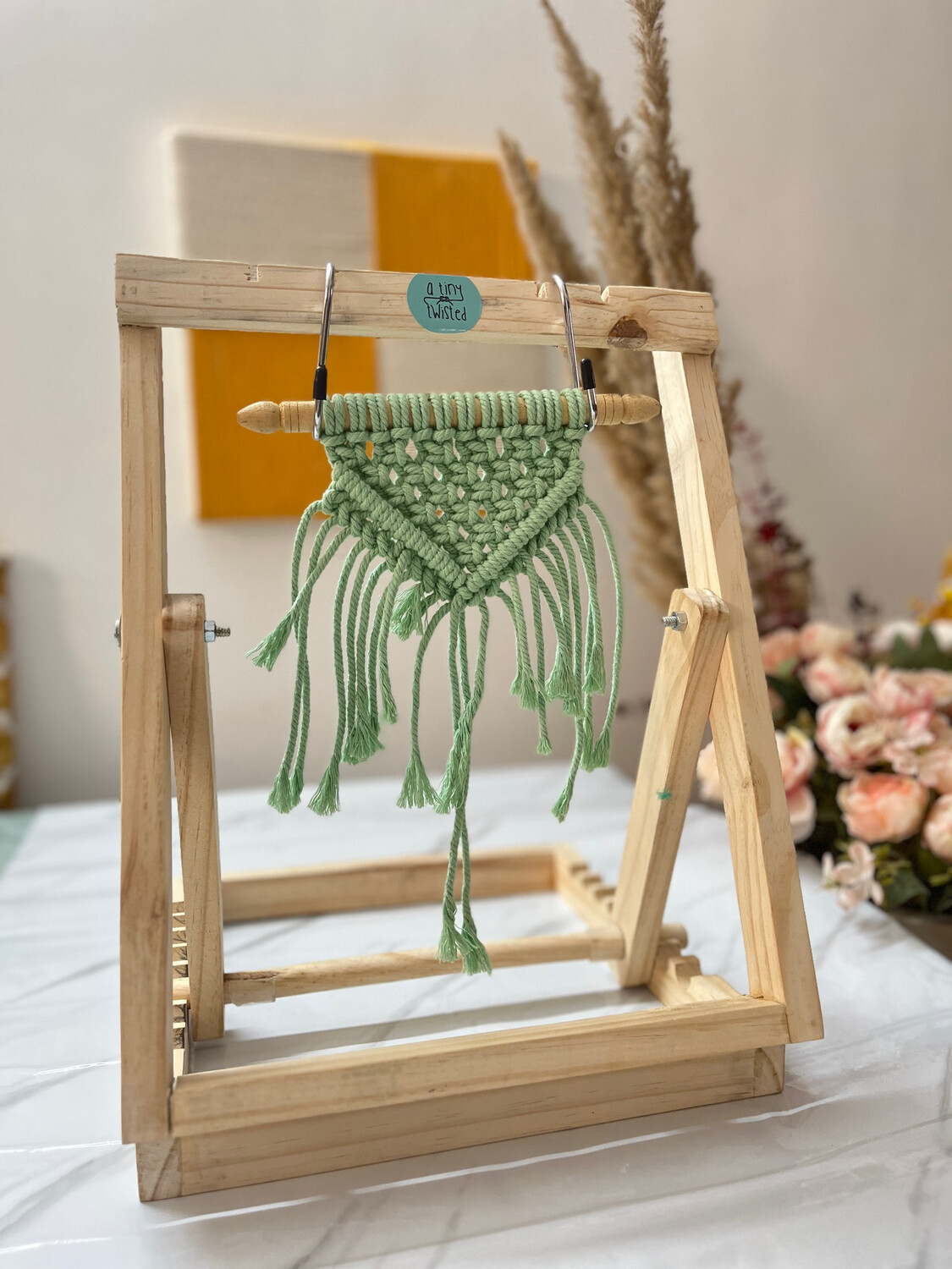 Macrame Stand - Wooden