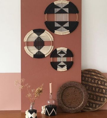 Geometrical Hoop Wallhanging