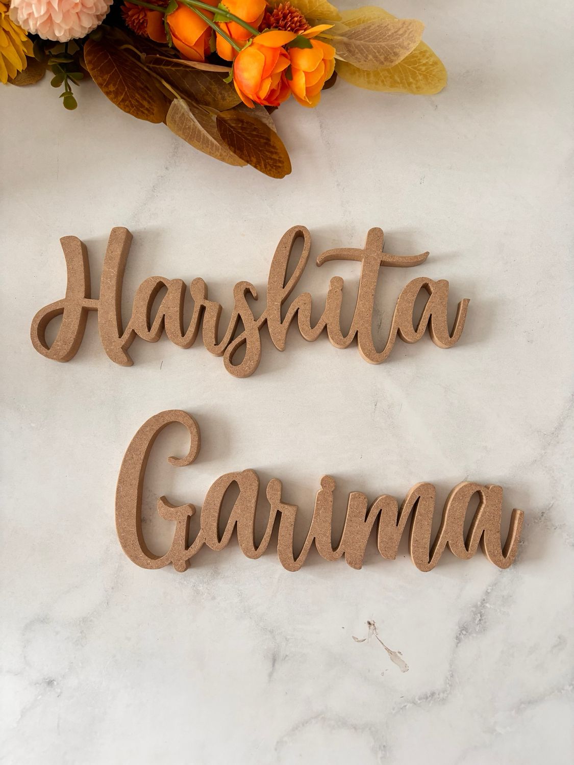 MDF Name Cutout