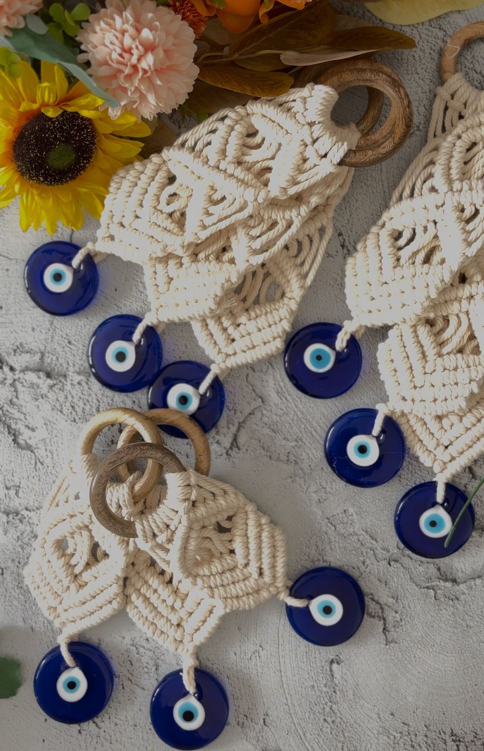 Macrame Evil Eye hanging