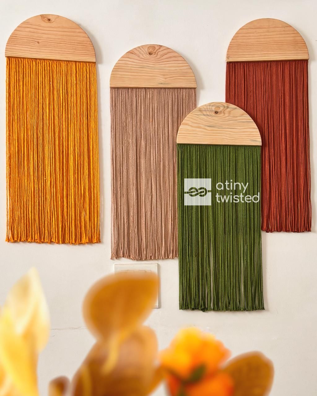 Half circle wallhanging, wall panel hanging