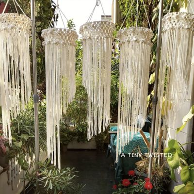 Boho Long chandelier