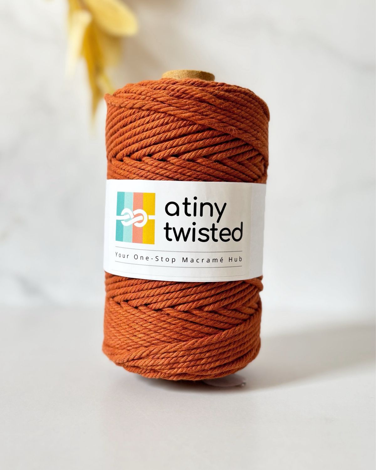 4mm Twisted - Burnt Orange