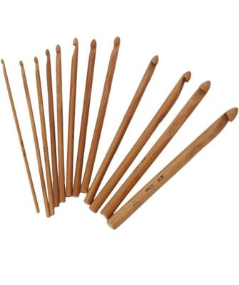Bamboo Handle Crochet Hooks 3-10mm