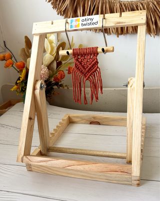 Macrame Stand - Wooden