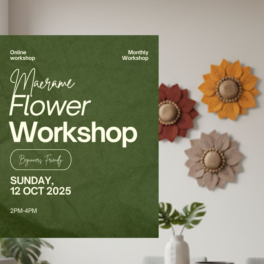 Online Macramé Flower-Making Workshop