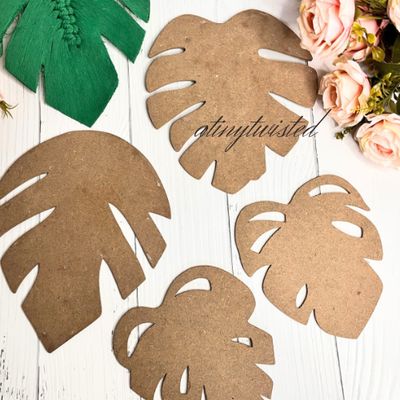 Stencil for Monstera Leaf