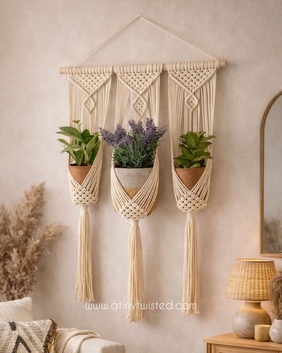 Triple plant hanger
