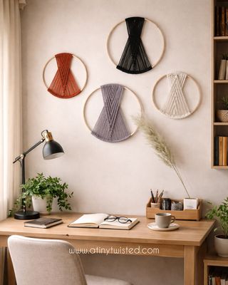 Geometric and Round WallHanging with Minimal and Modern Look