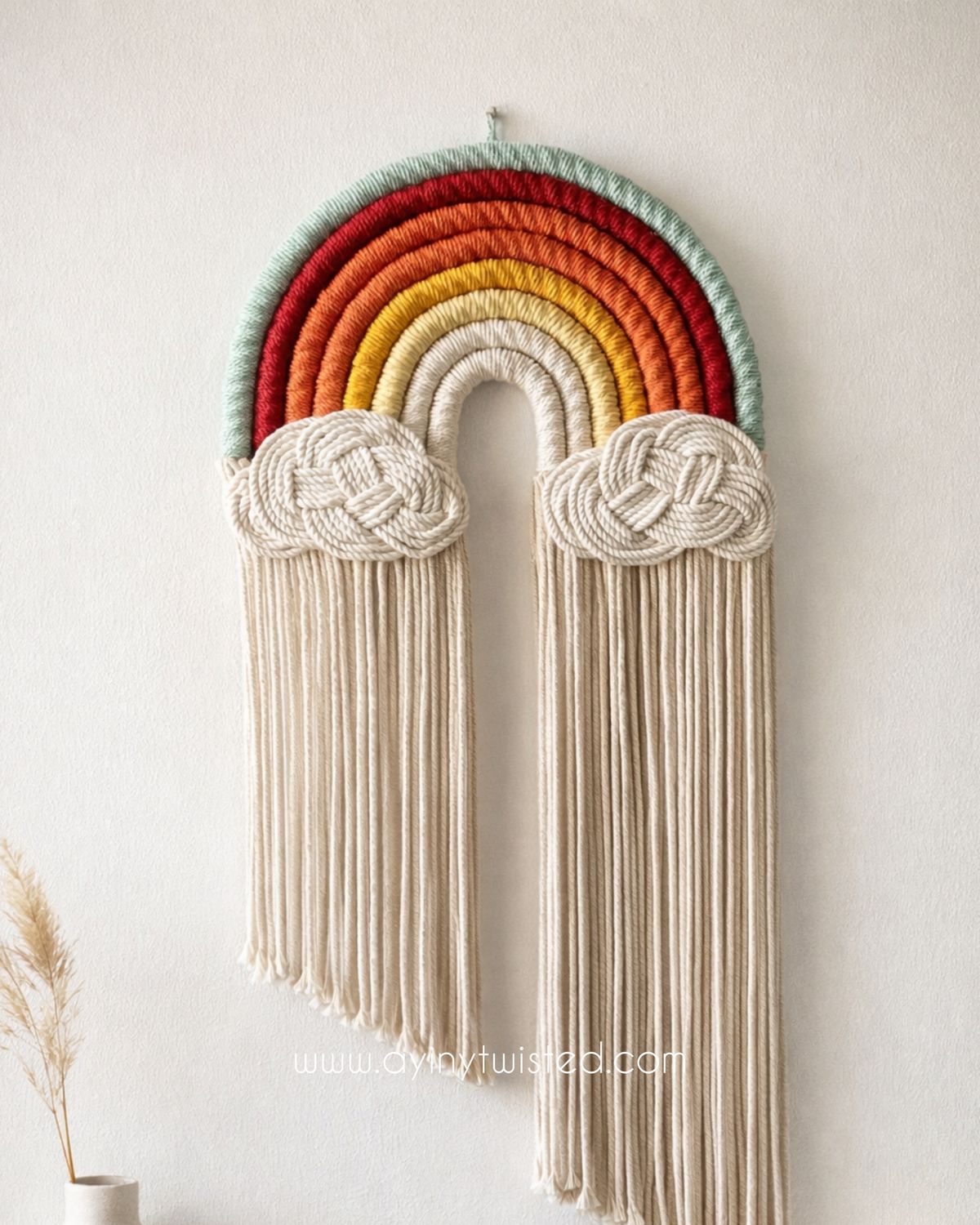 Macrame Rainbow Tail