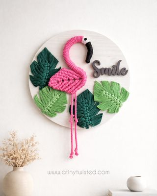 Personalised Kids Nameplate - Flamingo