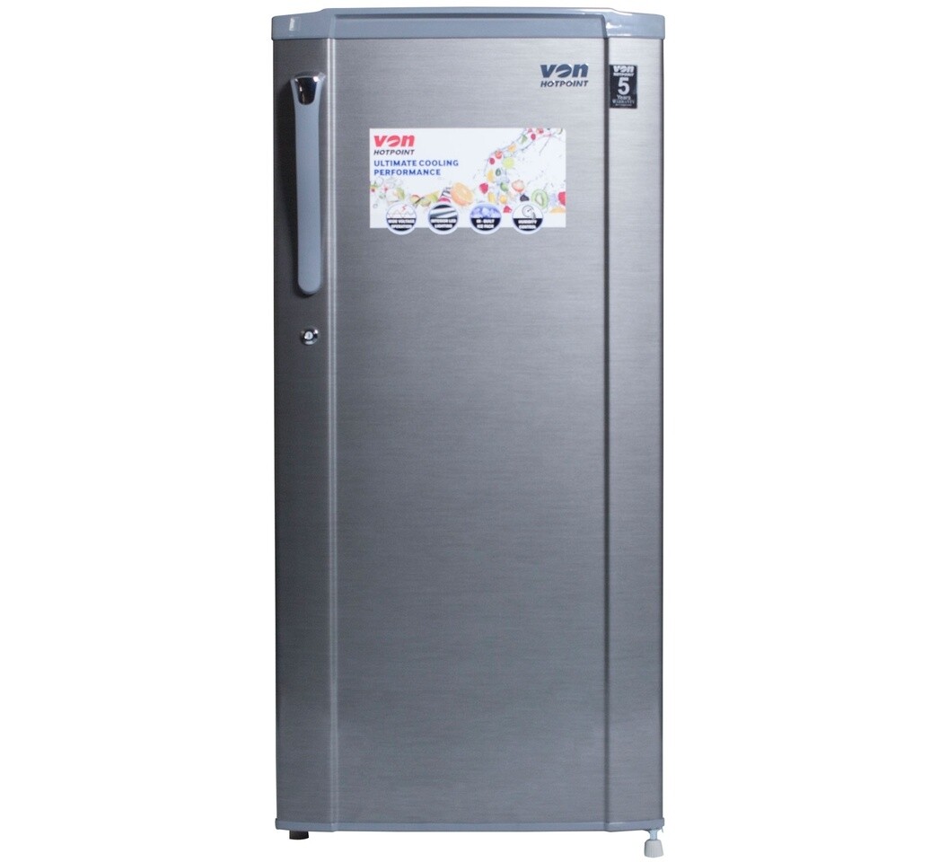 Von  Single Door Fridge 190L - Silver

