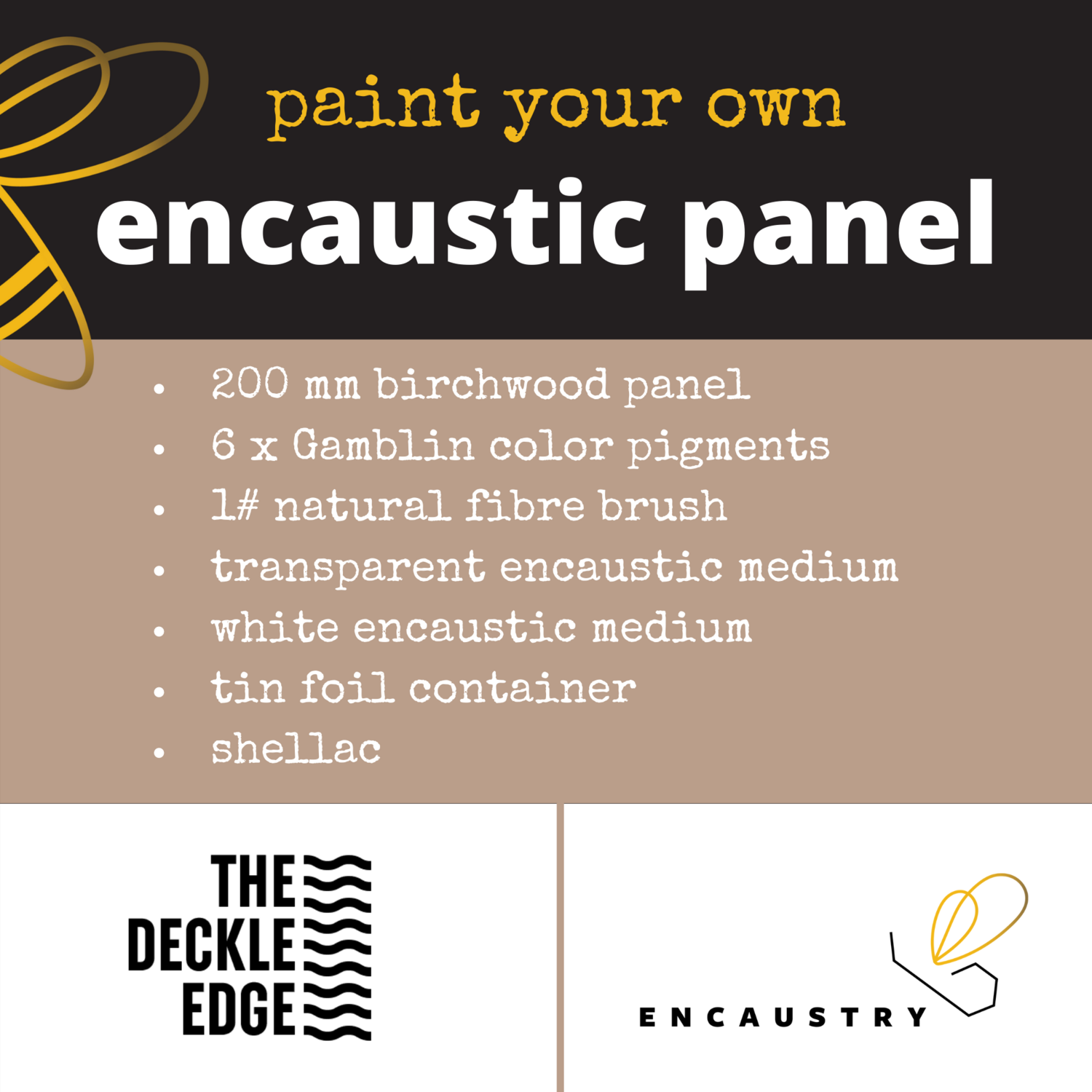 Paint your own encaustic panel