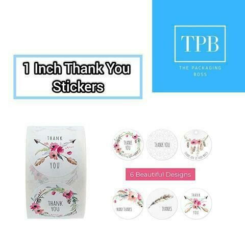 1 inch Thank you stickers