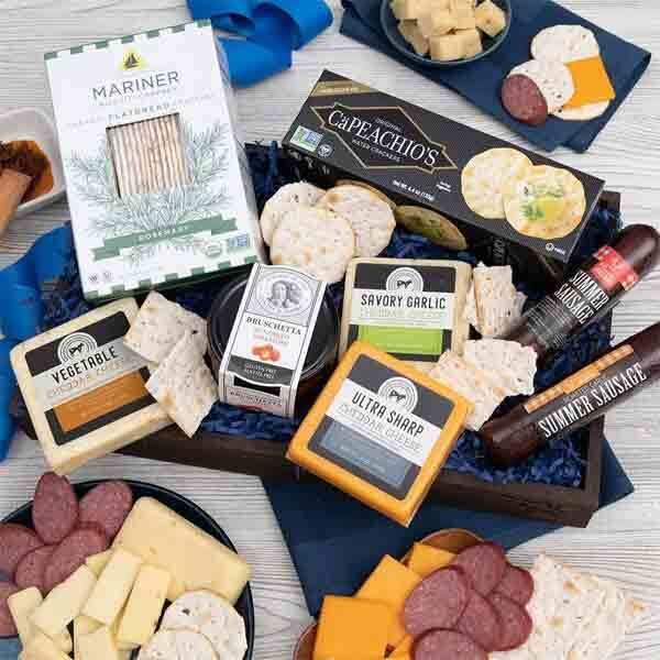 Deluxe Gourmet Meat and Cheese Gift