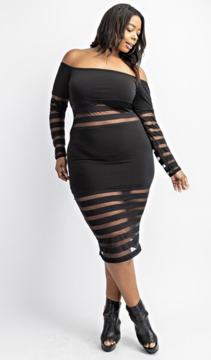 MIA OFF THE SHOULDER DRESS 2XL