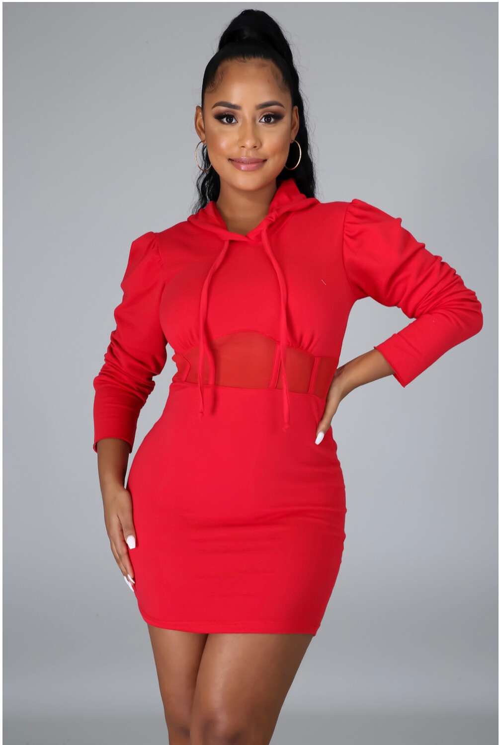 ISABELLA DRESS - RED (SMALL)
