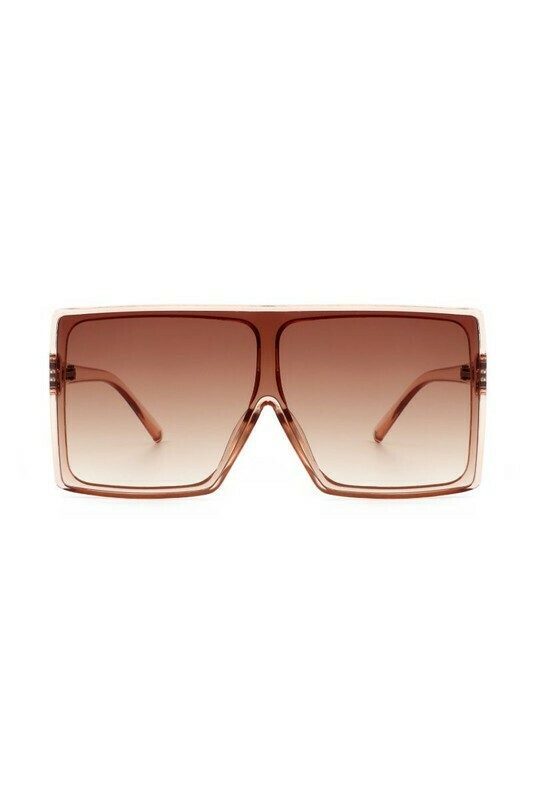Felicia Oversize Sunglasses - Dark Brown
