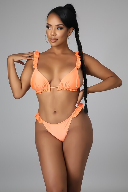 RUFFLES OF FUN SWIMSUIT SET - MEDIUM