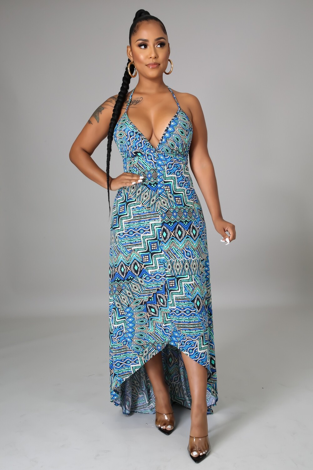 BLAKELY MAXI DRESS - LARGE