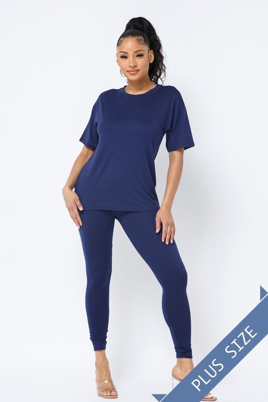IVY 2PC SET (NAVY) - 2XL