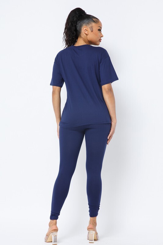 IVY 2PC SET (NAVY) - 3XL