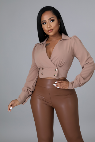 AKIRA TOP (TAUPE) - SMALL