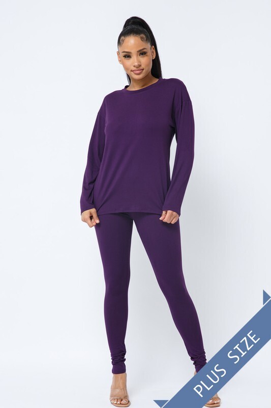 RAYA 2PC SET (PURPLE) - 3XL