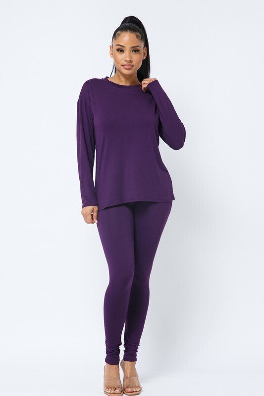 RAYA 2PC SET (PURPLE) - XL